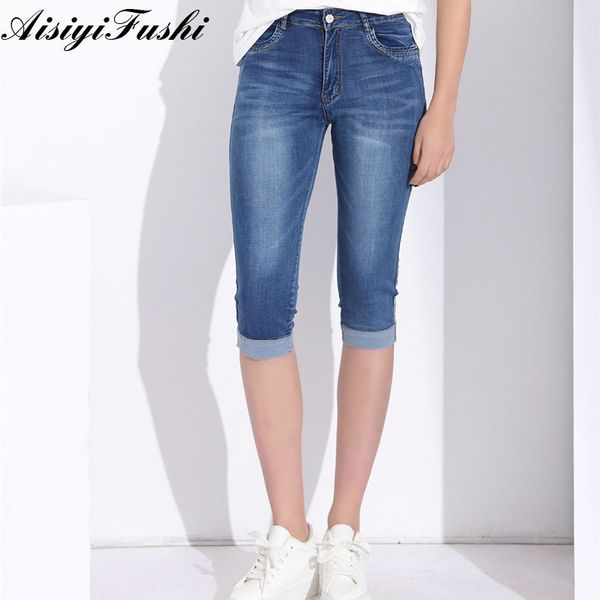 women's pants high waist jeans plus size feminino pants capri leggings women plus size capris jeans stretch denim knee length 1017, Blue
women's pants high waist jeans plus size feminino pants capri leggings women plus size capris jeans stretch denim knee length 1017, Blue