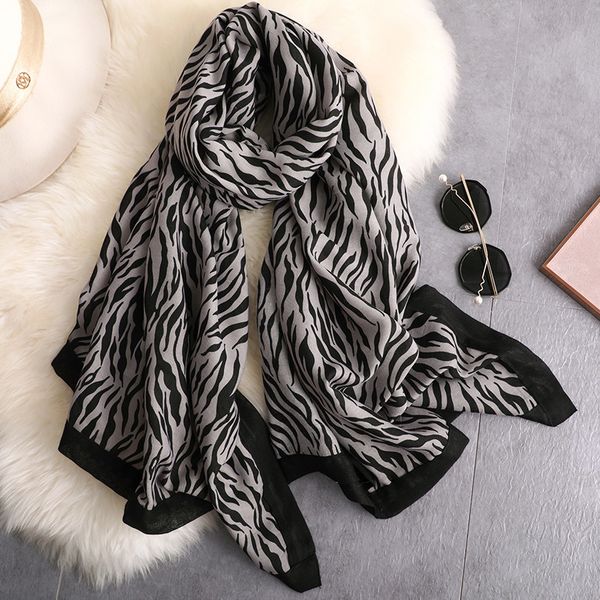 cotton scarf women zebra pattern new polyester viscose ladies scarves soft fashion summer shawls female 201026, Blue;gray
cotton scarf women zebra pattern new polyester viscose ladies scarves soft fashion summer shawls female 201026, Blue;gray