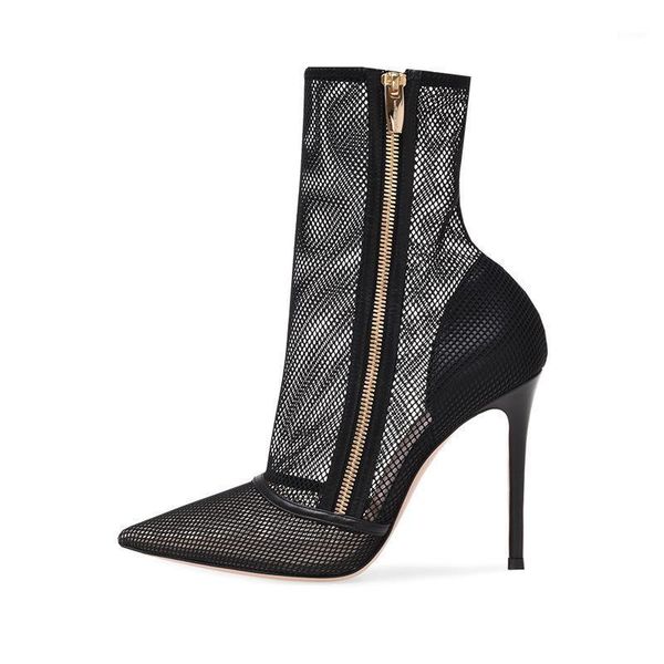 boots black mesh ankle pointed toe thin high heel fashion fishnet summer ladies short1
boots black mesh ankle pointed toe thin high heel fashion fishnet summer ladies short1