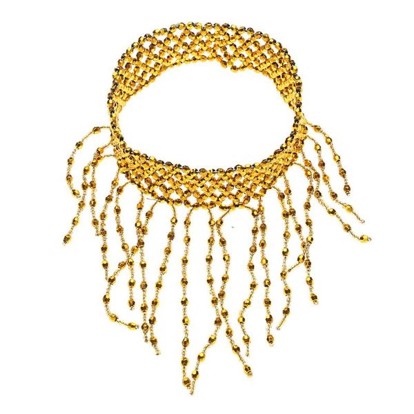 fashion women beaded tassels necklace and wrist ankle bracelet set stage performance festival rave dance costume accessories, Golden;silver
fashion women beaded tassels necklace and wrist ankle bracelet set stage performance festival rave dance costume accessories, Golden;silver