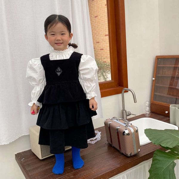 corduroy mqd 2021 embroidered spring shoulder korean skirt girls cake drs puch, Red;yellow
corduroy mqd 2021 embroidered spring shoulder korean skirt girls cake drs puch, Red;yellow