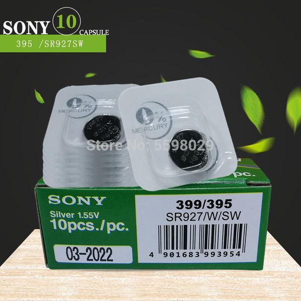 10pcs original sony 1.5v 395 sr927sw 399 sr927w lr927 lr927w sp395 sr927 610 ag7 single grain packing watch battery wmtaxg bdesybag, Bronze;slivery
10pcs original sony 1.5v 395 sr927sw 399 sr927w lr927 lr927w sp395 sr927 610 ag7 single grain packing watch battery wmtaxg bdesybag, Bronze;slivery