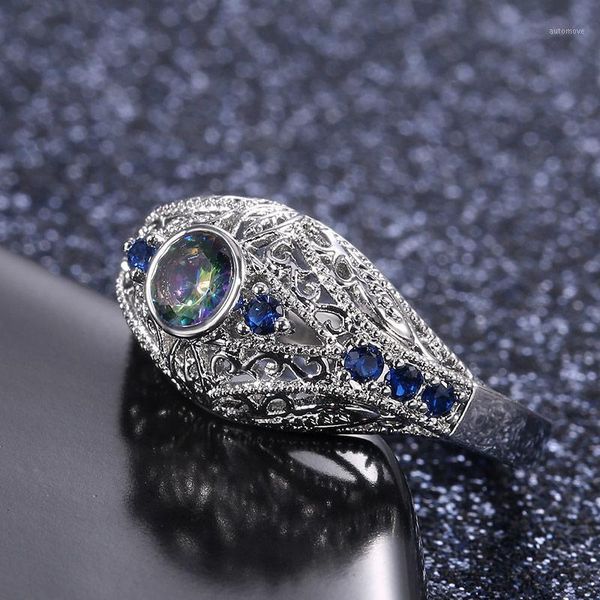 huitan delicate ethnic women ring special-interest wedding rings colored zircon stone simple design female jewelry1, Slivery;golden
huitan delicate ethnic women ring special-interest wedding rings colored zircon stone simple design female jewelry1, Slivery;golden