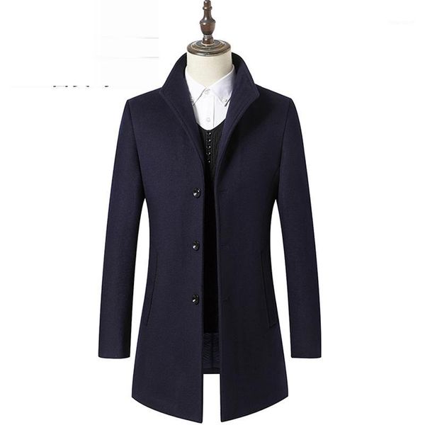woolen coat men's thickened mid long slim windbreaker korean men's autumn and winter coat1, Black
woolen coat men's thickened mid long slim windbreaker korean men's autumn and winter coat1, Black