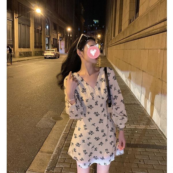 qiurouyao sixone june 1 2020 early autumn new v-neck temperament waist dress closing small fresh floral long sleeve dress dze9u, Black;gray
qiurouyao sixone june 1 2020 early autumn new v-neck temperament waist dress closing small fresh floral long sleeve dress dze9u, Black;gray