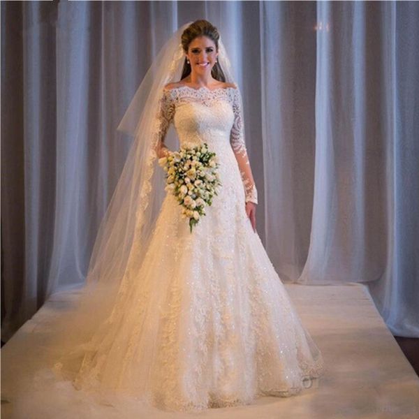 vintage 2022 plus size mermaid wedding dresses bridal gowns princess boat neck long sleeve robe de mariée vestiods custom made, White
vintage 2022 plus size mermaid wedding dresses bridal gowns princess boat neck long sleeve robe de mariée vestiods custom made, White