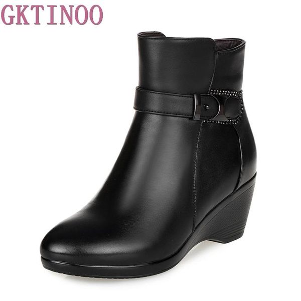 boots est keep warm women winter genuine leather wear resisting casual shoes wedges fahsion women's, Black
boots est keep warm women winter genuine leather wear resisting casual shoes wedges fahsion women's, Black