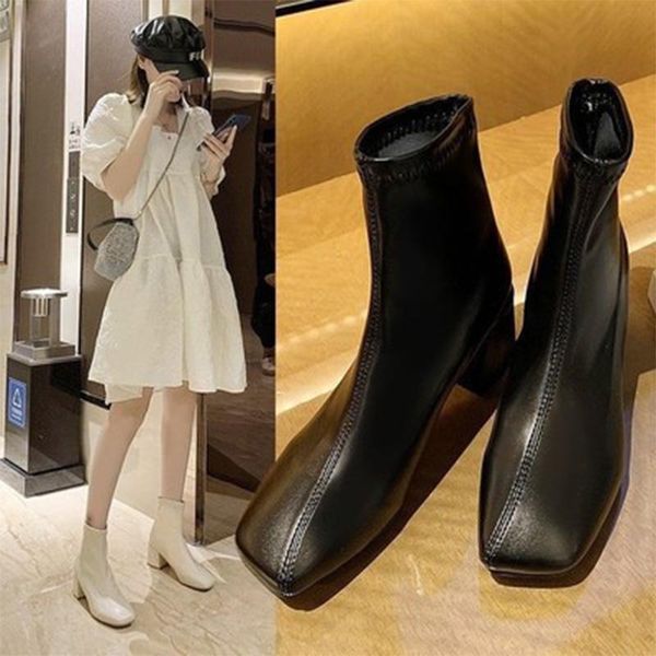 boots woman ankle women's fashion zipper pump elegant ladies square toe short women casual thick heels autumn winter shoes, Black
boots woman ankle women's fashion zipper pump elegant ladies square toe short women casual thick heels autumn winter shoes, Black