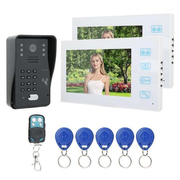 7inch tft lcd door bell waterproof intercom remote control password card door phone 2 white monitors 100 240v doorbell1
7inch tft lcd door bell waterproof intercom remote control password card door phone 2 white monitors 100 240v doorbell1