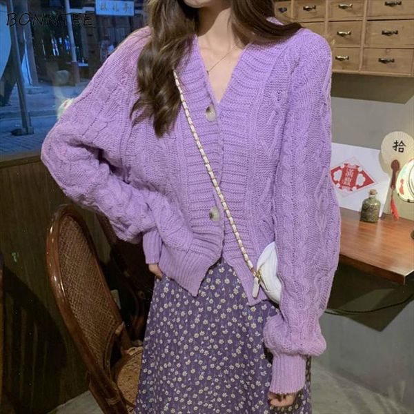 cardigan women selling solid purple jumper knitted sweater loose chic charm womens soft outerwear new popular ulzzang, White;black
cardigan women selling solid purple jumper knitted sweater loose chic charm womens soft outerwear new popular ulzzang, White;black