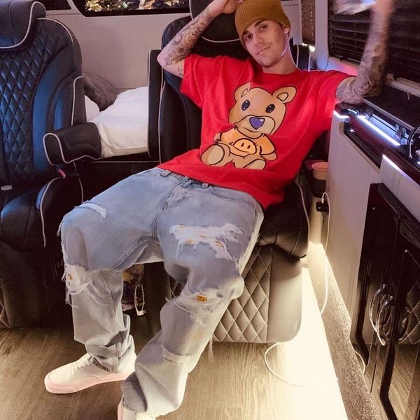justin bieber drew house mens jeans hip hop pants stylist jeans distressed ripped biker jean slim fit motorcycle denim jeans size 28-36, Blue
justin bieber drew house mens jeans hip hop pants stylist jeans distressed ripped biker jean slim fit motorcycle denim jeans size 28-36, Blue
