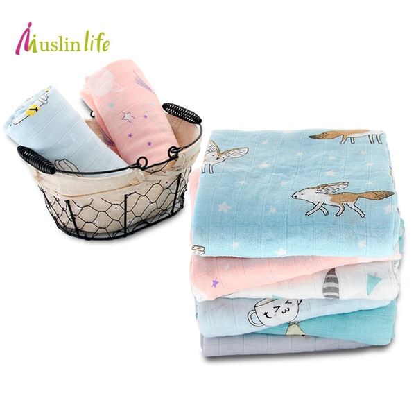 muslinlife 100% bamboo fiber baby blanket cute cartoon pattern swaddle super soft baby warp newborn lovely blanket bath towel y201009
muslinlife 100% bamboo fiber baby blanket cute cartoon pattern swaddle super soft baby warp newborn lovely blanket bath towel y201009