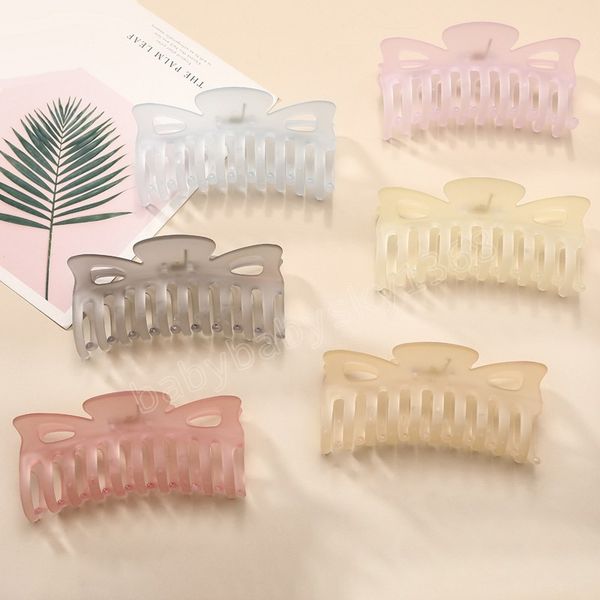 fashion solid large hair clip elegant transparent hair claws hairpins barrette for women girls hair accessories gifts, Slivery;white
fashion solid large hair clip elegant transparent hair claws hairpins barrette for women girls hair accessories gifts, Slivery;white
