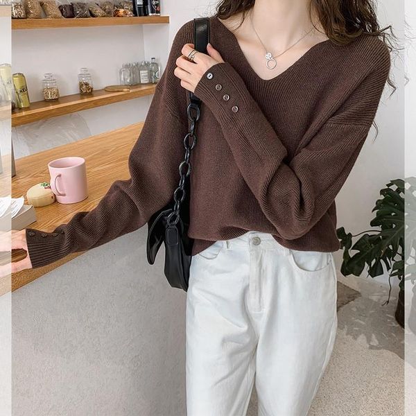 women's sweaters women knitting sweater long sleeves v-neck female casual solid fashion pullover ladies winter, White;black
women's sweaters women knitting sweater long sleeves v-neck female casual solid fashion pullover ladies winter, White;black