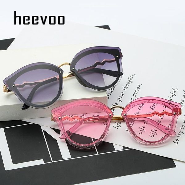 vintage cat eye sunglasses women rimless oversized sun glasses wave legs gradient eyewear for female ladies uv4001, White;black 
vintage cat eye sunglasses women rimless oversized sun glasses wave legs gradient eyewear for female ladies uv4001, White;black