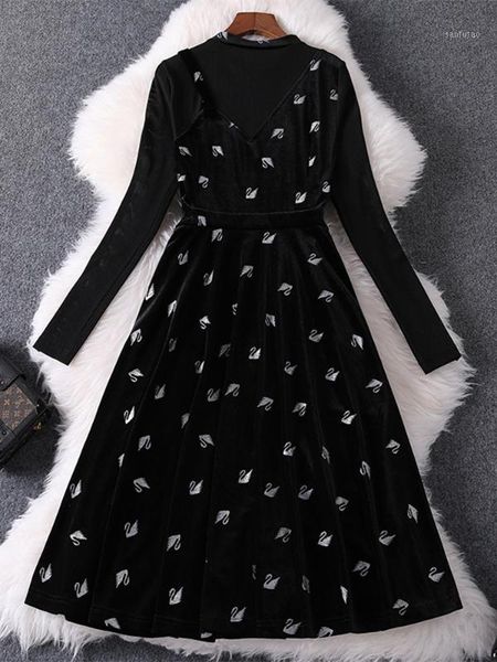 women's spring and autumn dress women's dress 2020 black party1, Black;gray
women's spring and autumn dress women's dress 2020 black party1, Black;gray