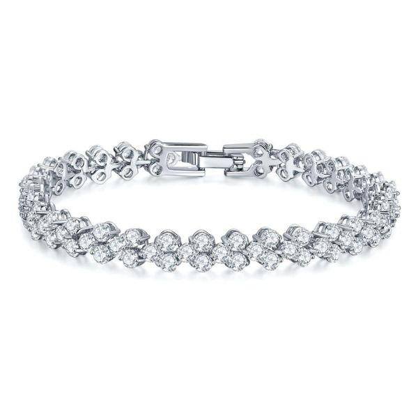 fashion charm cubic white zircon four colors leaf jewelry bracelets for woman elegance wedding party gift, Black
fashion charm cubic white zircon four colors leaf jewelry bracelets for woman elegance wedding party gift, Black