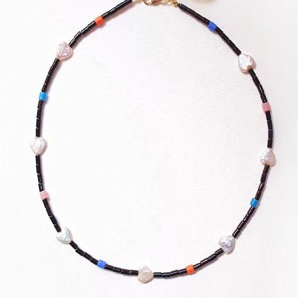 chokers bohemian women's necklace black gallstone with natural freshwater peach heart pearl perfect match fashion jewelry 20211, Golden;silver
chokers bohemian women's necklace black gallstone with natural freshwater peach heart pearl perfect match fashion jewelry 20211, Golden;silver