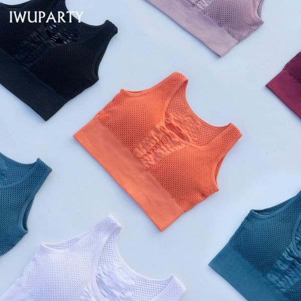 gym clothing iwuparty women hollow out seamless yoga bra running brassiere workout clothes fitness crop high impact padded underwear, White;black
gym clothing iwuparty women hollow out seamless yoga bra running brassiere workout clothes fitness crop high impact padded underwear, White;black