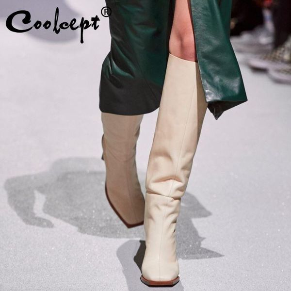 coolcept women knee boots new fashion high heel winter shoes woman square toe long boot warm party footwear size 35-43, Black
coolcept women knee boots new fashion high heel winter shoes woman square toe long boot warm party footwear size 35-43, Black