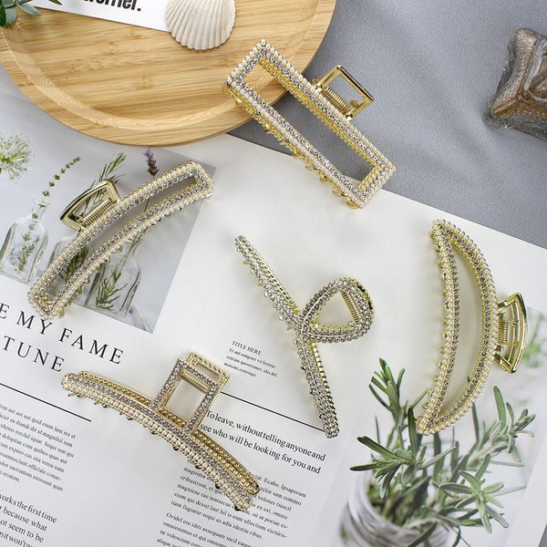 hair jewelry 2021 korean version simple cross double row pin pearl rhinestone grab clip back of head shark accessories, Golden;white
hair jewelry 2021 korean version simple cross double row pin pearl rhinestone grab clip back of head shark accessories, Golden;white