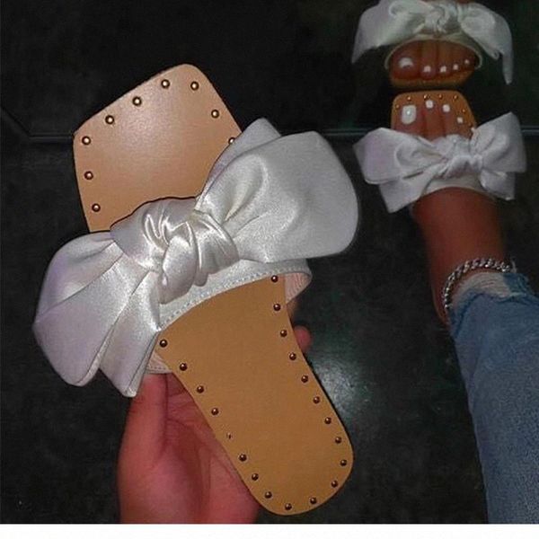 women bowtie slippers women's silk flat summer woman rivet ladies open toe slides new female non slip elegant shoes plus size 43 #bv2g, Black
women bowtie slippers women's silk flat summer woman rivet ladies open toe slides new female non slip elegant shoes plus size 43 #bv2g, Black