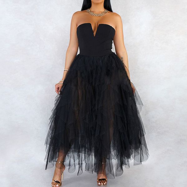 2021 black without straps tulle feminine summer with no back a long line tutu mesh clubwear party night club dress njhi, Black;gray
2021 black without straps tulle feminine summer with no back a long line tutu mesh clubwear party night club dress njhi, Black;gray