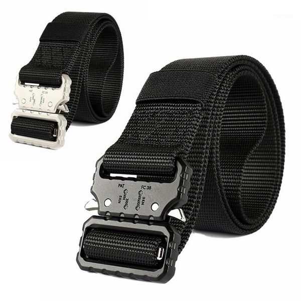 waist support nylon tactical men combat belt outdoor sports metal buckles adjustable hiking travel hunting army training belt1, Black;gray
waist support nylon tactical men combat belt outdoor sports metal buckles adjustable hiking travel hunting army training belt1, Black;gray