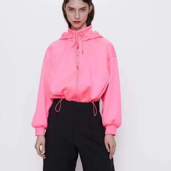 2021 new womens short zip drawstring hoodie jackets long sleeve waterproof sweatshirt fashion 5w8i, Black
2021 new womens short zip drawstring hoodie jackets long sleeve waterproof sweatshirt fashion 5w8i, Black