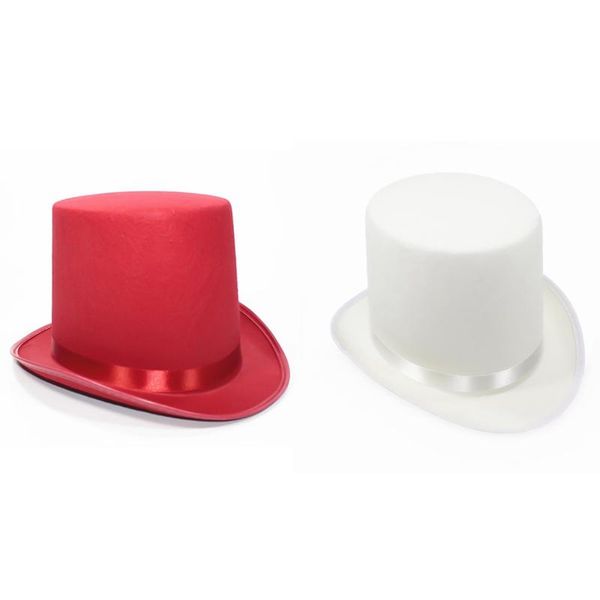 magician hat (white/red) - magic trick, tile hat,jazz hat,magic trick classic toys,magic prop
magician hat (white/red) - magic trick, tile hat,jazz hat,magic trick classic toys,magic prop