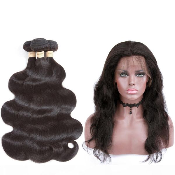hc hair pre plucked 360 lace frontal closure with 3 bundles with baby hair body wave human hair hand tied natural black
hc hair pre plucked 360 lace frontal closure with 3 bundles with baby hair body wave human hair hand tied natural black