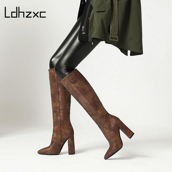 boots ldhzxc brand women fashion super high heels knee faux leather spring autumn pointed toe winter, Black
boots ldhzxc brand women fashion super high heels knee faux leather spring autumn pointed toe winter, Black
