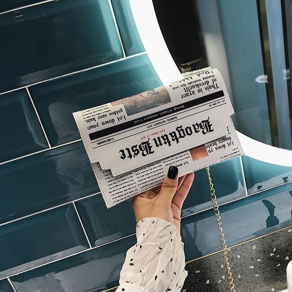 new style messenger bag envelope bag female hand simple super fire fashion chain newspaper one shoulder 22
new style messenger bag envelope bag female hand simple super fire fashion chain newspaper one shoulder 22