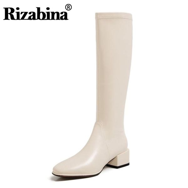 boots rizabina women knee high square heel real leather long fashion cool shoes winter footwear size 34-40, Black
boots rizabina women knee high square heel real leather long fashion cool shoes winter footwear size 34-40, Black