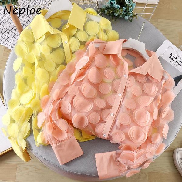 neploe 2020 polka dot mesh patchwork chiffon women blouse all-match hollow out fashion femme blusas chic candy colors shirt, White
neploe 2020 polka dot mesh patchwork chiffon women blouse all-match hollow out fashion femme blusas chic candy colors shirt, White