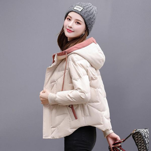winter women white leisure down coats white duck down collar hooded jackets long sleeve warm parka portable outwear plus size, Black
winter women white leisure down coats white duck down collar hooded jackets long sleeve warm parka portable outwear plus size, Black