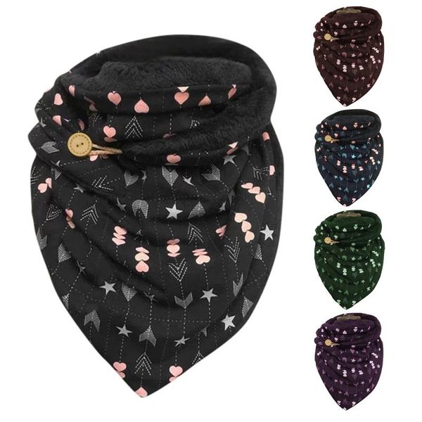 Women Winter Plush Lined Shawl Wrap Heart Star Print Button Scarf Neck Warmer 77HE, Blue;gray
Women Winter Plush Lined Shawl Wrap Heart Star Print Button Scarf Neck Warmer 77HE, Blue;gray