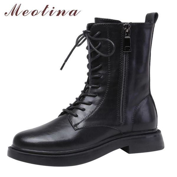 meotina women motorcycle boots shoes real leather flat platform ankle boots zip lace up short ladies autumn winter black
meotina women motorcycle boots shoes real leather flat platform ankle boots zip lace up short ladies autumn winter black