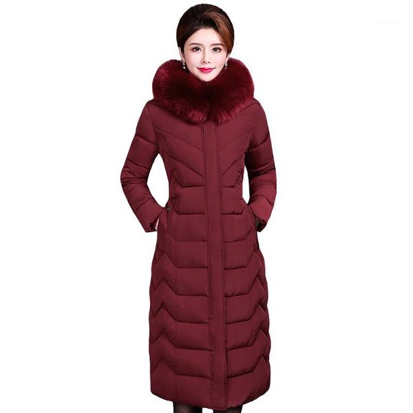 plus size 6xl winter coat women long parkas hooded fur collar warm thicken casual winter down jacket women cotton padded ourwear1, Black 
plus size 6xl winter coat women long parkas hooded fur collar warm thicken casual winter down jacket women cotton padded ourwear1, Black