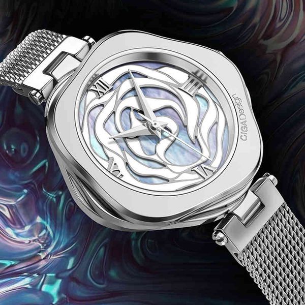 ciga design r series denmark stainless steel strap leather water resistant luxury rose quartz watches with necklace, Slivery;brown
ciga design r series denmark stainless steel strap leather water resistant luxury rose quartz watches with necklace, Slivery;brown