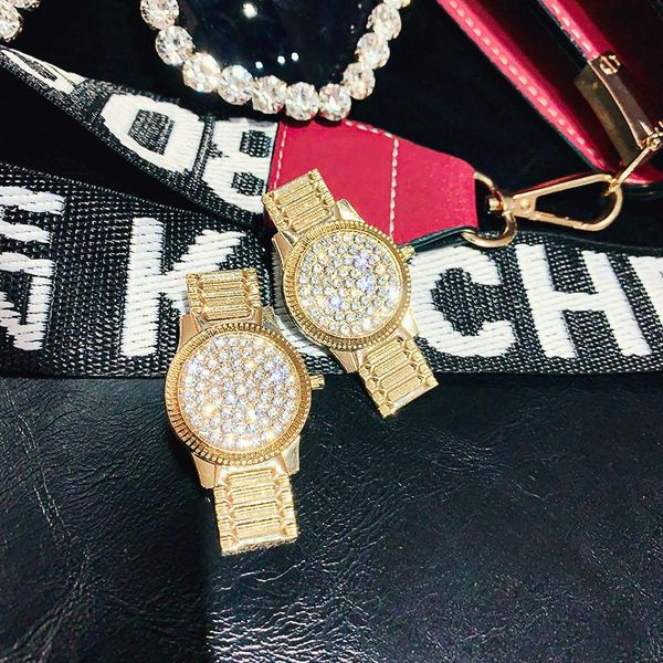 fyuan golden watch shape drop earrings for women fashion geometric rhinestone dangle earrings party jewelry gifts, Silver
fyuan golden watch shape drop earrings for women fashion geometric rhinestone dangle earrings party jewelry gifts, Silver