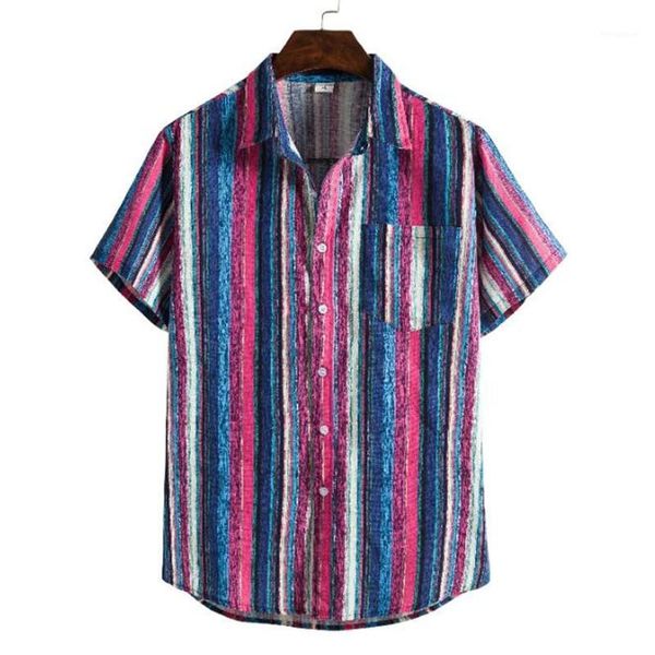 fashion shirt men summer short sleeve 2020 striped shirts multicolor men loose shirts blouse casual beach shirt1, White;black
fashion shirt men summer short sleeve 2020 striped shirts multicolor men loose shirts blouse casual beach shirt1, White;black