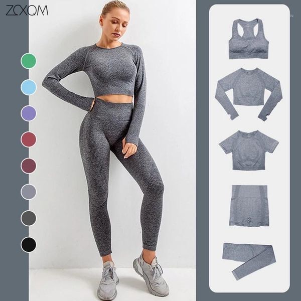 yoga outfits seamless women set workout sportswear gym clothing fitness long sleeve crop waist leggings 5piece set1, White;red
yoga outfits seamless women set workout sportswear gym clothing fitness long sleeve crop waist leggings 5piece set1, White;red