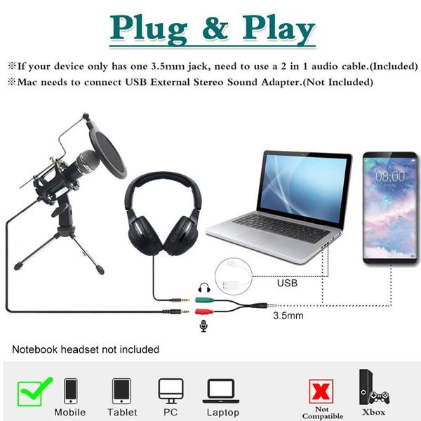 phone multifunctional portable broadcast sing for recording pc studio microphone set condenser plug and play deskbracket
phone multifunctional portable broadcast sing for recording pc studio microphone set condenser plug and play deskbracket