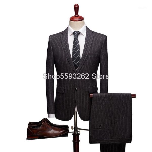 stripes grinding wool suit suit men slim fit groom marriage two-piece set1, White;black
stripes grinding wool suit suit men slim fit groom marriage two-piece set1, White;black