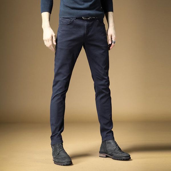 autumn jeans men straight fashion korean style slim fit stretch simple cotton wash casual long pants, Blue
autumn jeans men straight fashion korean style slim fit stretch simple cotton wash casual long pants, Blue