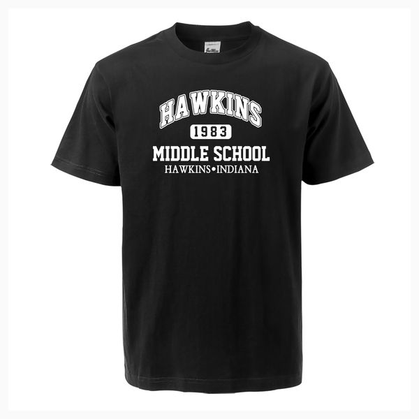 спорт мужчины t-shirt 2019 странные вещи hawkins лето хлопок удобная hipster рубашки streetwear hip hop топы тис фитнес футболку 
спорт мужчины t-shirt 2019 странные вещи hawkins лето хлопок удобная hipster рубашки streetwear hip hop топы тис фитнес футболку