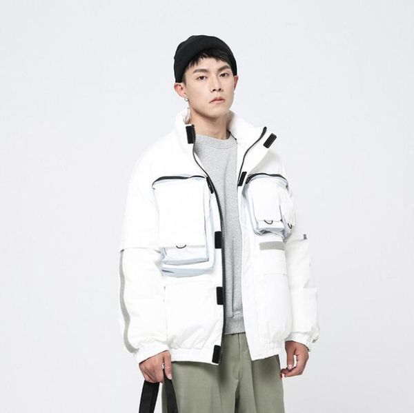 japanese 2020 winter down jacket men big pocket stitching loose warm white duck down coat man thicken tooling outerwear w1176, Black
japanese 2020 winter down jacket men big pocket stitching loose warm white duck down coat man thicken tooling outerwear w1176, Black