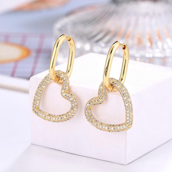 couple romantic colorful golden pav pop heart-shaped ladies pendant earrings jewelry gifts, Silver
couple romantic colorful golden pav pop heart-shaped ladies pendant earrings jewelry gifts, Silver