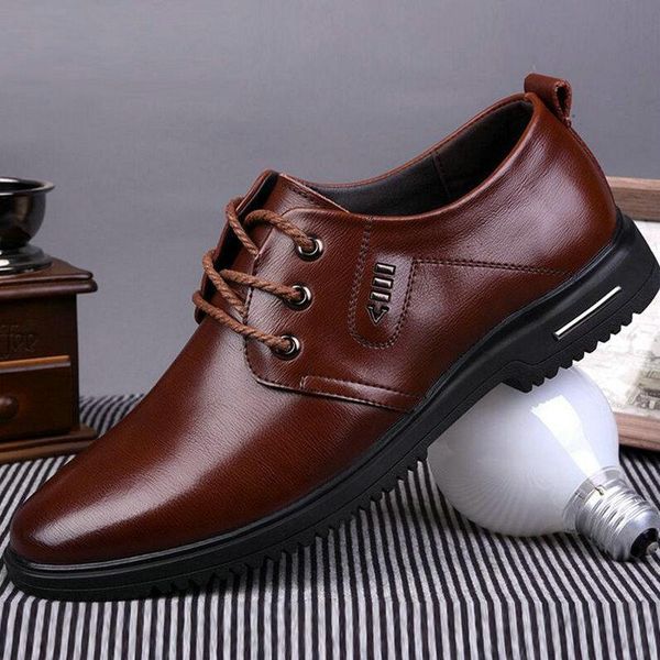 autumn new men's genuine leather casual shoes lace-up oxford shoes men business dress c22-01, Black
autumn new men's genuine leather casual shoes lace-up oxford shoes men business dress c22-01, Black